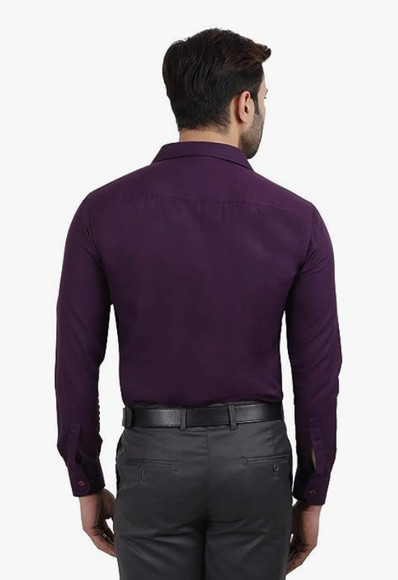 Zomaan Men Solid Formal Grey, Purple Shirt - Buy Zomaan Men Solid Formal  Grey, Purple Shirt Online at Best Prices in India | Flipkart.com
