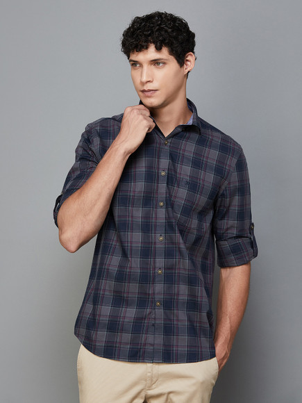 CODE by Lifestyle Men Checkered Casual Multicolor Shirt - Buy CODE