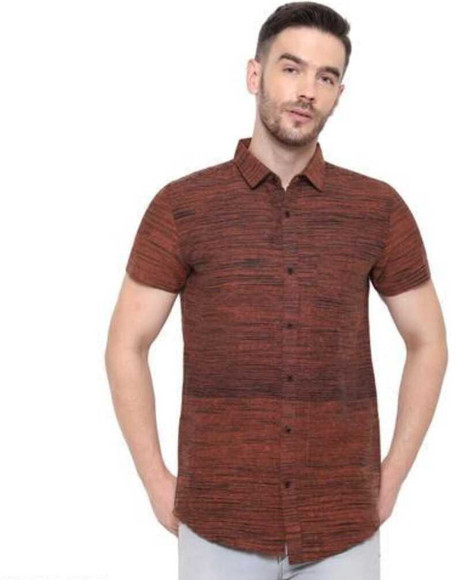 FAenterprises Men Checkered Casual Maroon Shirt - Buy