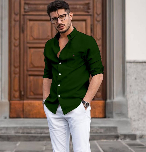 COTTON CLIMATE Men Solid Casual Dark Green Shirt - Buy COTTON CLIMATE Men Solid Casual Dark Green Shirt Online at Best Prices in India | Flipkart.com COTTON CLIMATE Men Solid Casual Dark Green Shirt - Buy COTTON CLIMATE Men Solid Casual Dark Green Shirt Online at Best Prices in India | Flipkart.com