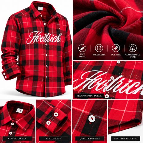 Comforts Men Boxy Fit Checkered Spread Collar Casual Shirt - Image 6