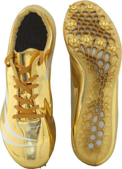 gold spikes track