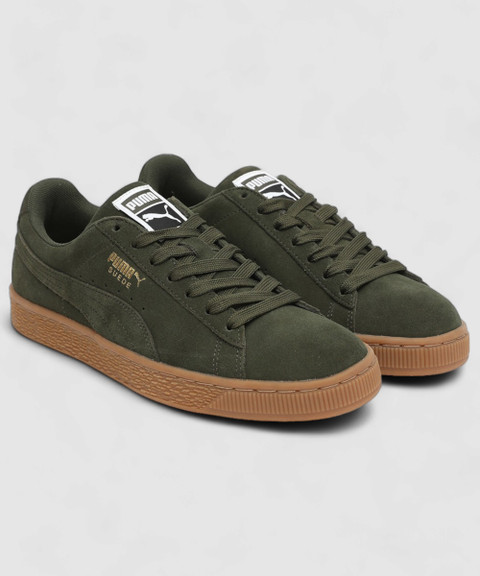 PUMA Suede Classic Forest Night-Puma Team Gol Sneakers For Men - Buy PUMA  Suede Classic Forest Night-Puma Team Gol Sneakers For Men Online at Best  Price - Shop Online for Footwears in