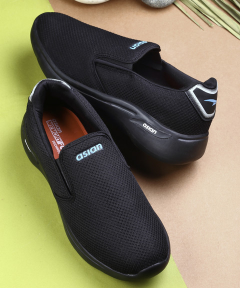 asian Superwalk-14 Black Gym,Sports,Casual, Stylish With Extra