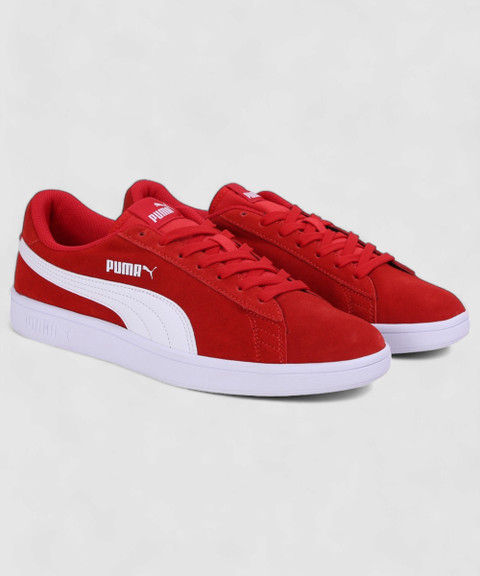 PUMA Puma Smash v2 Ribbon Red-Puma White Canvas Shoes For Men - Buy PUMA  Puma Smash v2 Ribbon Red-Puma White Canvas Shoes For Men Online at Best  Price - Shop Online for