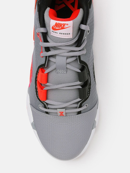 red and grey nike basketball shoes