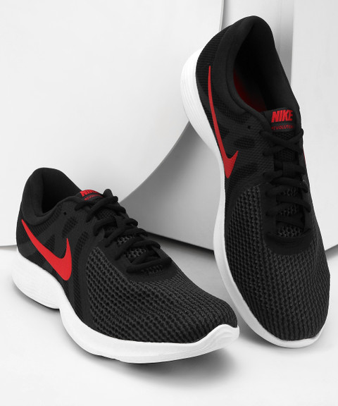 nike revolution 4 black red