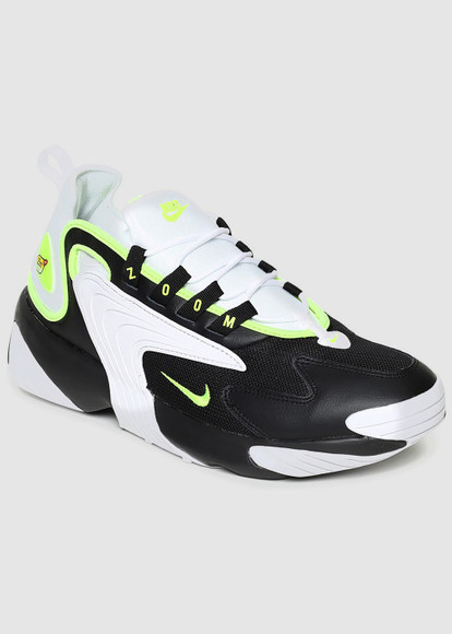 white & black zoom 2k sneakers