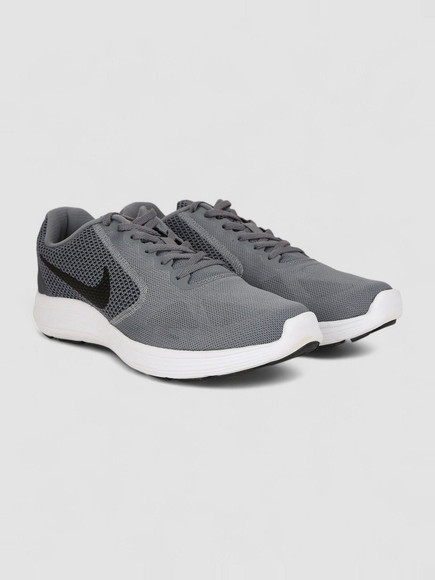 nike men grey running revolution 3 shoes