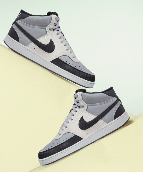 nike court vision mid grey