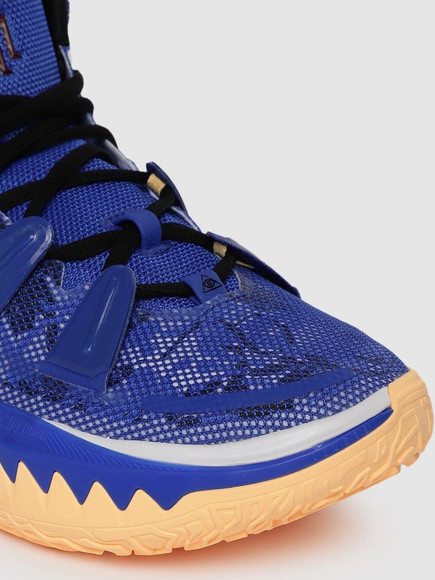 NIKE Men Blue KYRIE 7 EP Mid-Top Basketball Shoes Basketball Shoes