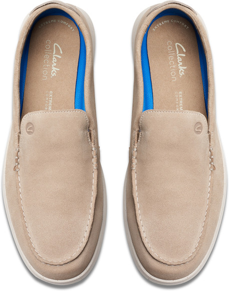 CLARKS Clarks Flexway Step Sand Suede Loafers For Men - Buy 