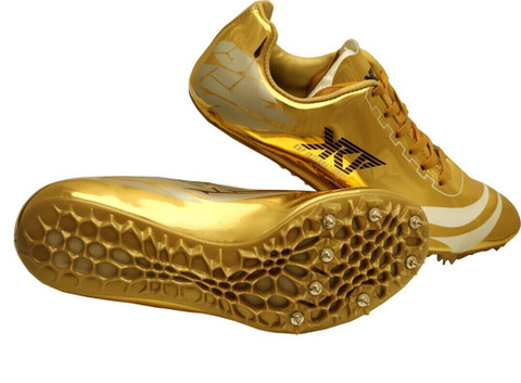 track cleats gold