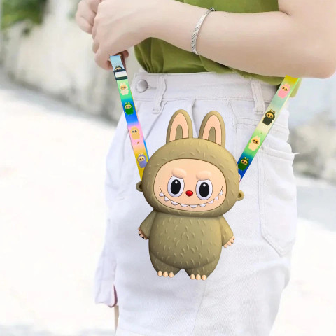 NUVASA Multicolor Sling Bag Trendy Labubu Sling Bag | Cute Cartoon