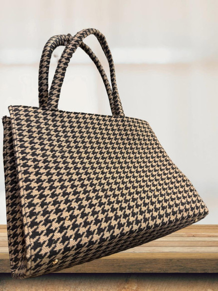 Karry chic Black, Khaki Tote Terra Tote Bag Black - Price in India