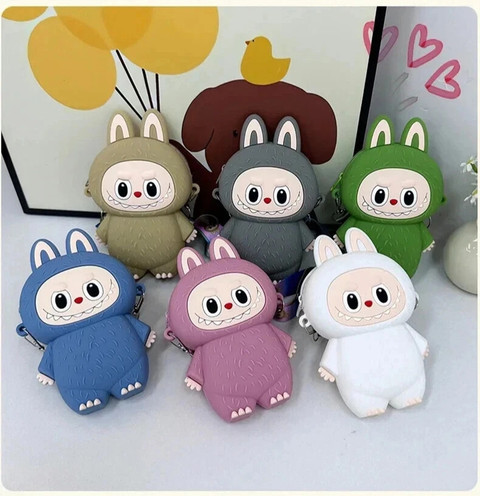 NUVASA Multicolor Sling Bag Trendy Labubu Sling Bag | Cute Cartoon