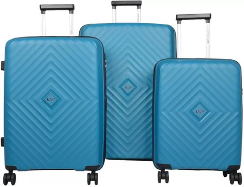 VIP QUAD 8W STROLLY CB+MD+ 360° ICEBLU Cabin & Check-in Set 8