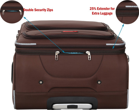 STUNNERZ Trolley Bags|71+61CM| with Anti Theft Zippers and 360