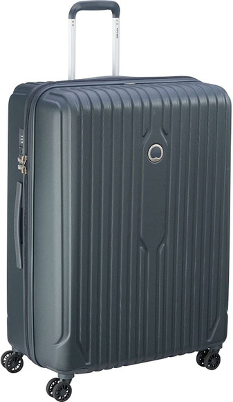 Valise Cabine Delsey Paris 4 Double Rolls - 55 Cm, Slim Line, Gris