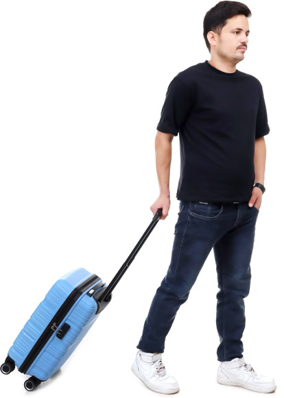 JACY LONDON Hard Sided ABS and PC 8 Wheel Spinners, Expandable Bag