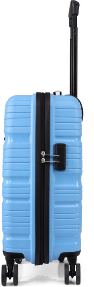 JACY LONDON Hard Sided ABS and PC 8 Wheel Spinners, Expandable Bag