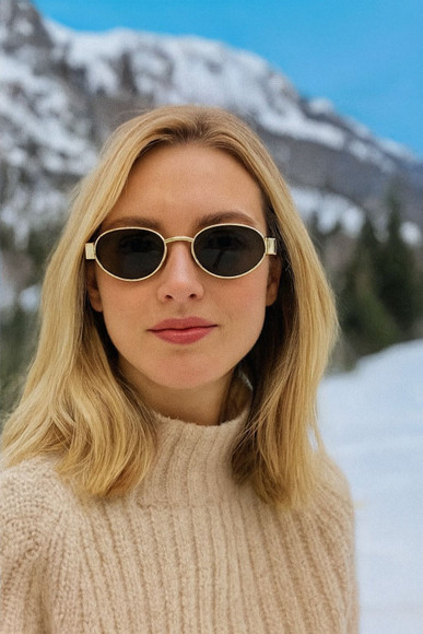 タグ付き　アルマーニ　UV-Protected Oval Sunglas undefined