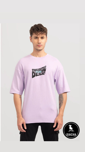 AMY SALES Printed, Typography Men Round Neck Pink T-Shirt - Buy