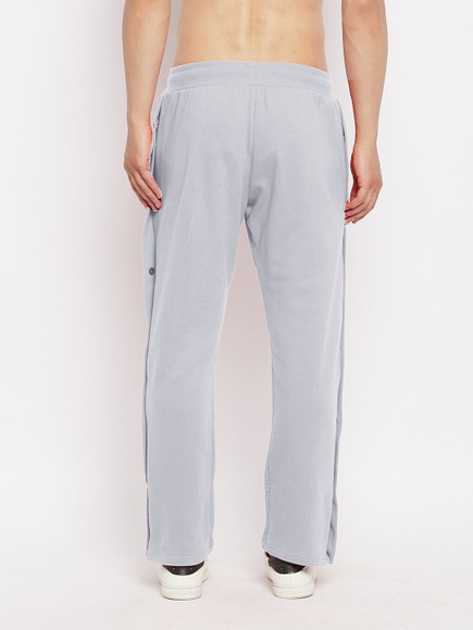 FUGAZEE Self Design Men Grey Track Pants - Buy FUGAZEE Self Design