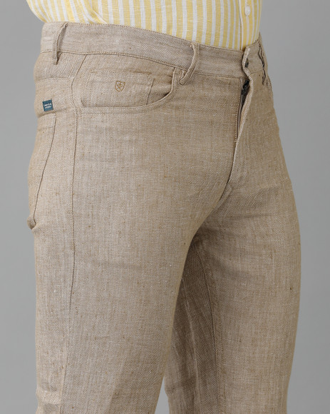 Linen Trousers Natural Beige 90’s～ Buy Beige Trousers & Pants for Men by GAP Online | Ajio.com