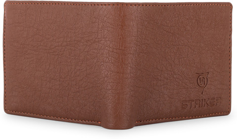 Men's Tan Artificial Leather Wallet – 11 Card Slots, Compact, RFID Secure, Casual Style