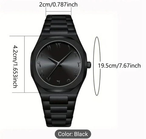 homt Aura Arabic Numerals Matte Black Minimalist Analog Watch homt Aura Arabic Numerals Matte Black Minimalist Analog Watch