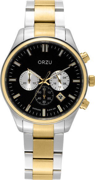 ORZU MC5005SGMSG01 Chronograph Black dial,sapphire glass,Stainless