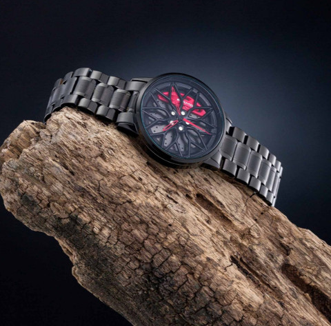 Wheel Rotation Watch SHEEEN Spinning car wheel rotating gyro wrist watch Car wheel watch ...