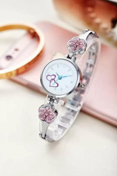 PRAIZY New Combo Of Pink Butterfly & Pink Stone Studded Watch