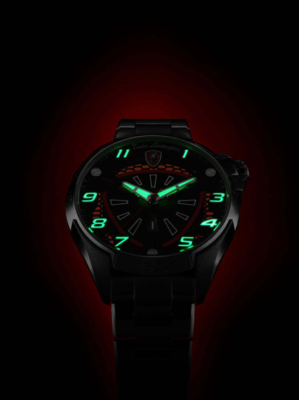 Tonino Lamborghini TLABSR-SS-B SHOCK ABS Black With Luminova Dial