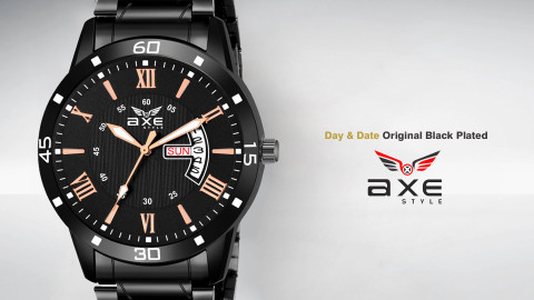 AXE Style BLK-C065 Black Couple Watch|Brand & Branded Watch|Wrist
