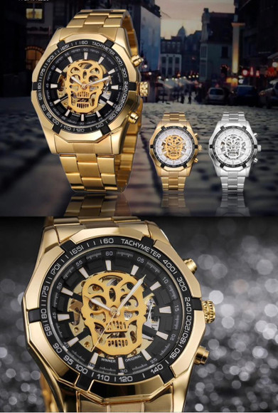 RCeles SteamPunk Series Automatic Skull Trooper Watch