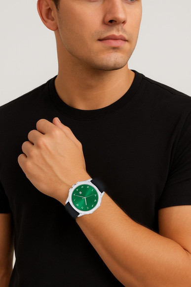 Zivaal Arabic numerals Green dial Watch dubai collection Analog