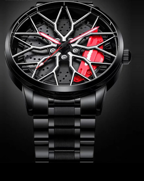 Wheel Rotation Watch SHEEEN Spinning car wheel rotating gyro wrist watch Car wheel watch ...