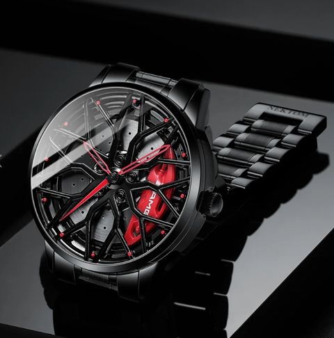 Wheel Rotation Watch SHEEEN Spinning car wheel rotating gyro wrist watch Car wheel watch ...