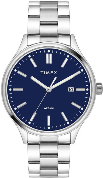 TIMEX TWEG18429 Trendline Round 43mm Blue Dial Analog Watch - For