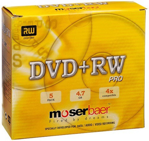 moserbaer DVD Rewritable Jewel Case 4.7 GB - moserbaer : Flipkart.com