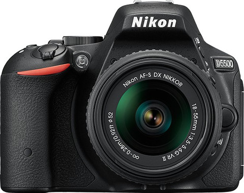 NIKON D5500 DSLR Camera Body with Single Lens: DX AF-P NIKKOR 18-55 mm  VRII Kit lens (16 GB SD Card Camera Bag)