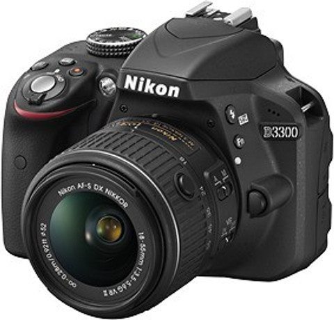 NIKON D3300 DSLR Camera Body with Lens: AF-P 18-55mm VR + AF-P DX