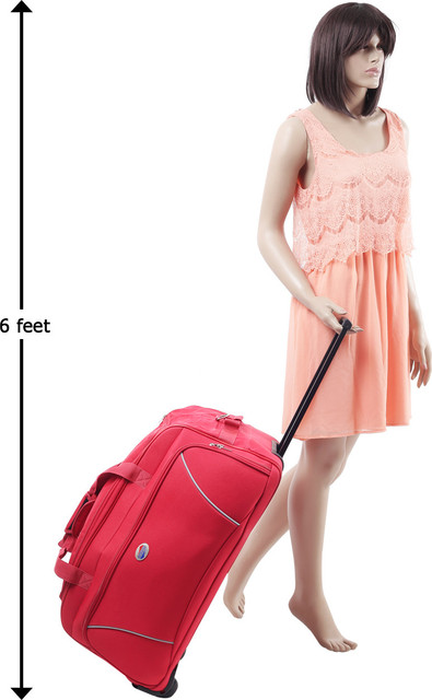 AMERICAN TOURISTER 26 inch/67 cm Vision Duffel With Wheels (Strolley) Red -  Price in India | Flipkart.com