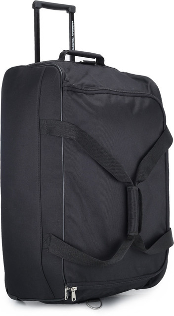 american tourister 26 inch 67 cm vision travel duffel bag AMERICAN TOURISTER 26 inch/67 cm Vision Duffel With Wheels (Strolley) Black  - Price in India