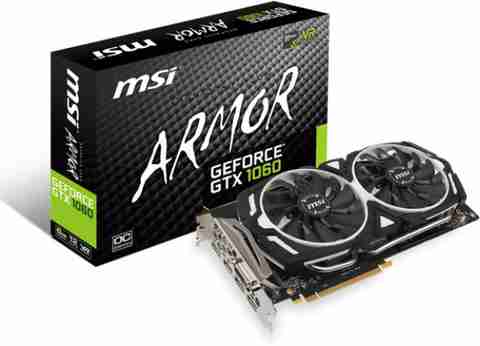 MSI GEFORCE® GTX 1060 ARMOR 6G OC GDDR5 6 GB NVIDIA Chipset 192