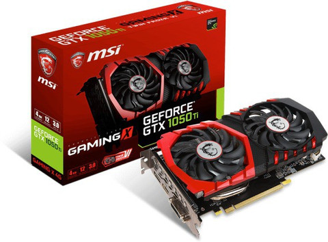 MSI GTX 1050 Ti GAMING X 4G GDDR5 4 GB NVIDIA Chipset 128