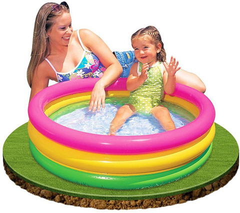 INTEX baby Pool 34*10 Inflatable Swimming Pool Price in India