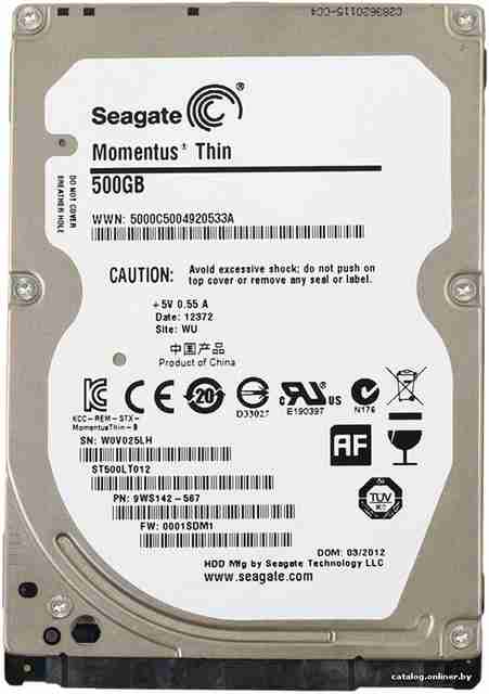 Seagate laptop thin 500 GB Laptop Silver SATA Internal Hard Disk Seagate laptop thin 500 GB Laptop Silver SATA Internal Hard Disk